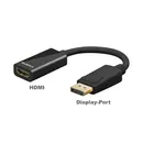 Goobay Adapter: Displayport Stecker auf HDMI Buchse, Ultra HD bis 4K / 3840 x 2160