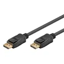 Goobay Displayport 1.4 Verbindungskabel , 3m, DP Stecker auf DP Stecker, bis zu 8K 60 Hz (4320p)