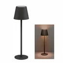 Goobay LED Tischleuchte, mit Touch-Steuerung, warmwei� (3000 K) 170 lm, stufenlos dimmbar, H�he: 37cm, black