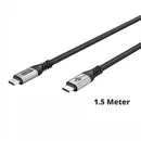 Goobay Daten- / Ladekabel USB-C (USB4 V2) f�r HUAWEI Pura 80 Pro, 1.5m, Textilmantel, bis 240W, Black