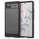TPU Case (H�lle), Carbon-Style, black, f�r GOOGLE Pixel 6a