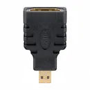 Goobay HDMI Adapter, 4K / 60 Hz, HDMI Buchse A auf HDMI Micro Stecker (Typ D), vergoldet