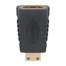 Goobay HDMI Adapter, 4K / 60 Hz, HDMI Buchse A auf HDMI Mini Stecker (Typ C), vergoldet