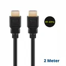 Goobay HDMI Kabel, 4k / 60Hz, 2m, Stecker / Stecker, vergoldet, bis 18 Gbit/s, Black