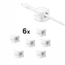 Joyroom Kabelmanagement / Selbstklebender magnetischer Kabel-Organizer, wei�, 6er Set