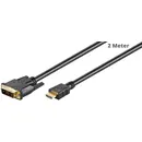 Goobay DVI auf HDMI Adapter-Kabel, 2m