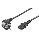 Goobay Kaltger�te Anschlusskabel abgewinkelt, 1.5m, Black