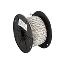 Lautsprecherkabel verdrillt 2 x 0.75mm white / white-black, 100m Rolle