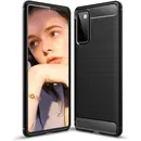 TPU Case (H�lle), Carbon-Style, black, f�r SAMSUNG Galaxy S20 FE