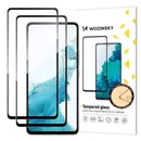 Wozinsky 2er Set, Full Glue GLASS (Vollfl�chig), Displayschutz f�r SAMSUNG Galaxy A37 5G, Glasrand-Farbe: Black