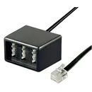 Goobay Telefon / TAE Adapter RJ11/RJ14 - Stecker (6P4C) auf 3x TAE N / F / F Buchse