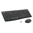 Logitech Desktop MK295 Wireless Silent (schurlose Tastatur + Maus), black