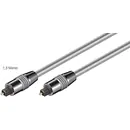 Goobay Toslink Verbindungskabel 1.5m, 2x Stecker, 6mm, Metalstecker