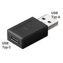 Goobay Adapter f�r MacBook Zubeh�r von USB-C Buchse auf USB-A Stecker, Farbe: Black