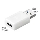 Goobay Adapter f�r MacBook Zubeh�r von USB-C Buchse auf USB-A Stecker, Farbe: White