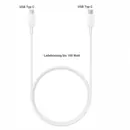 EP-DN975 Daten- / Ladekabel f�r SAMSUNG Galaxy Tab Active 4 Pro, White, 1m, USB-C auf USB-C, PD Schnellladung bis 100W
