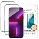 Wozinsky 2er Set, Full Glue GLASS (Vollfl�chig), Displayschutz f�r APPLE iPhone 17 Air, Glasrand-Farbe: Black