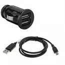 Goobay KFZ Ladekabel, 12/24V f�r NOKIA 800 Tough, 2.4A, Black
