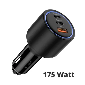 TechProtect Power KFZ Ladeger�t f�r BLACKVIEW BL8000,12/24V , 2x USB-C + 1x USB-A, 175W