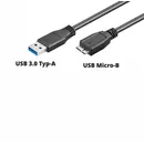 Goobay USB 3.0 Anschlusskabel 1.8m, Stecker USB-A auf Stecker USB Typ B-Micro, Black