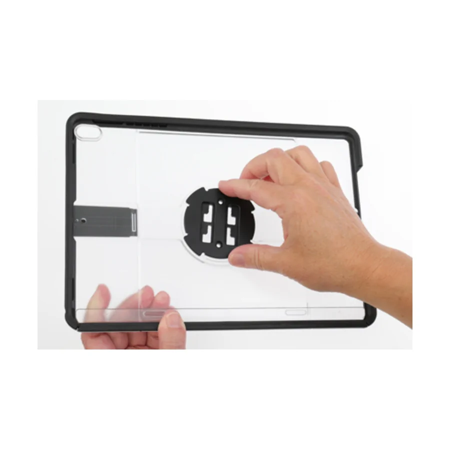 Bild 1 : 100991 : Brodit Tisch-Ständer, mit ovalem Fuß, mit Aufnahme für OtterBox uniVERSE Tablet Hüllen