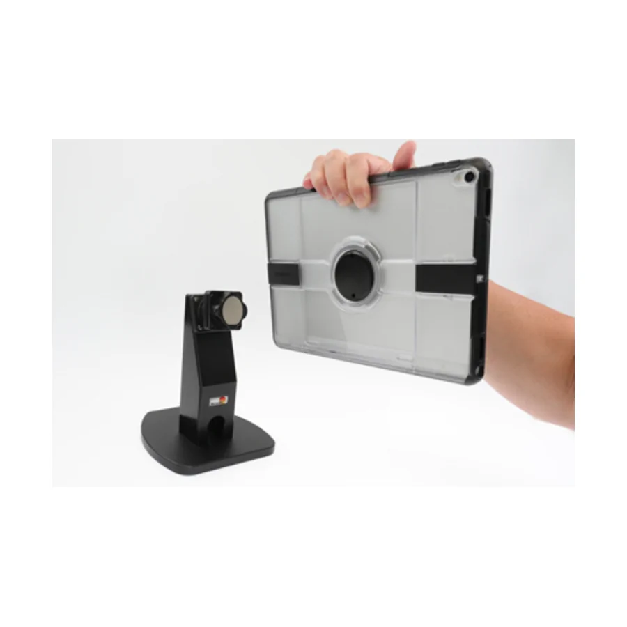 Bild 3 : 100993 : Brodit Tisch-Ständer, mit ovalem Fuß und MagentSystem, mit Aufnahme für OtterBox uniVERSE Tablet Hüllen