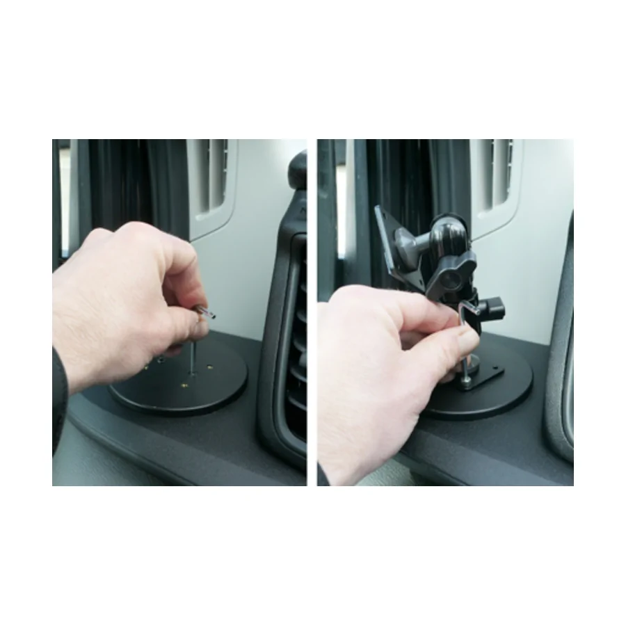 Bild 3 : 213566 : Brodit ProClip (extra stabil) für Ford Transit, ab Bj. 2020 (inkl. 132mm Sockelhalterung & Schrauben!)