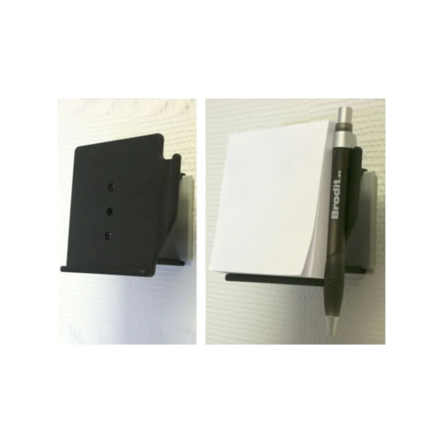 Bild 4 : 215100 : Brodit Notizblockhalter mit Notizblock 100x100mm und Kugelschreiber
