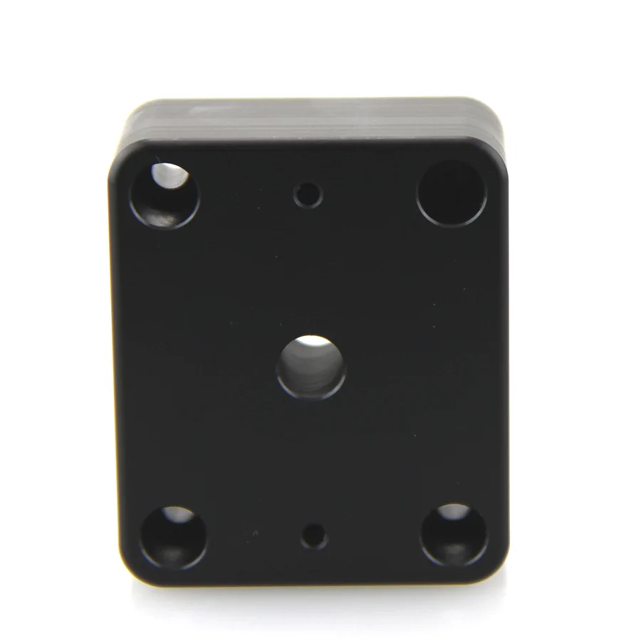 Bild 3 : 215451 : Brodit Montageplatte / Abstandsplatte 19mm GERADE, 50 x 50 x 19mm / 5 Bohrungen