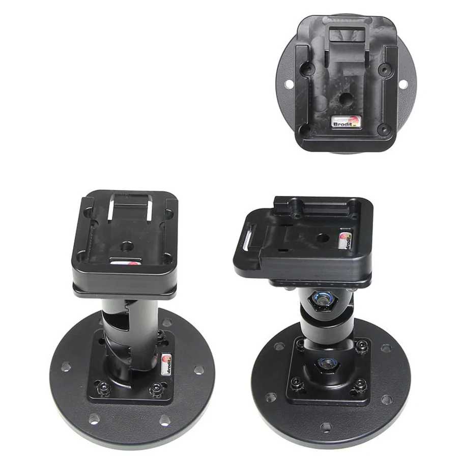 Bild 1 : 215518 : Brodit Grundhalterung / Sockelhalterung mit Move-Clip, 4 Zoll (Gesamtl�nge: 138mm)
