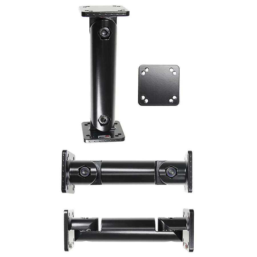 Bild 1 : 215526 : Brodit Komplettset / Sockelhalterung 6 Zoll (Gesamtl�nge: 164mm), 2x AMPS Montageplatte eckig 50x50mm, Grobe Zahnung