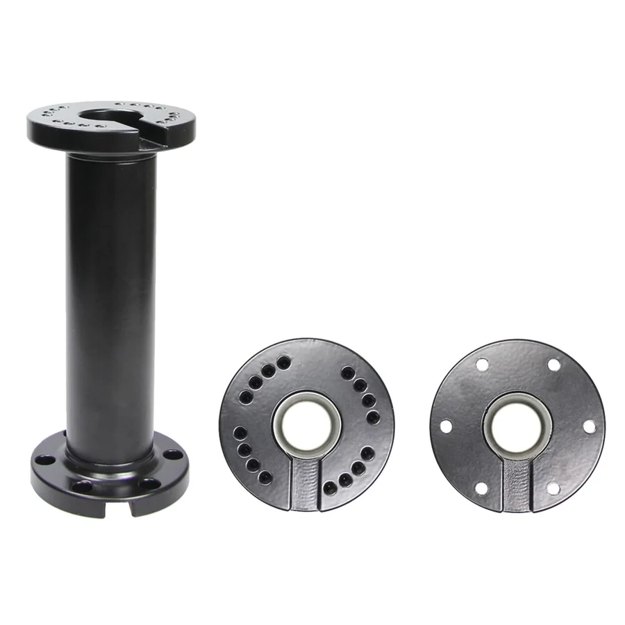 Bild 1 : 215565 : Brodit Sockelhalterung mit Kabelf�hrung, L�nge: 150mm, 2x feste AMPS Montageplatte rund, 64mm