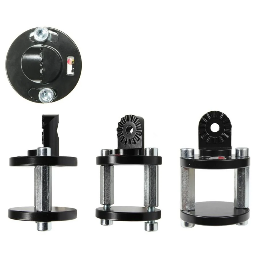 Bild 1 : 215784 : Brodit Grundhalterung f�r Flachstahl-Stege (z.B. f�r Gabelstapler), max Steg-Breite 36mm, Dicke 5-130mm