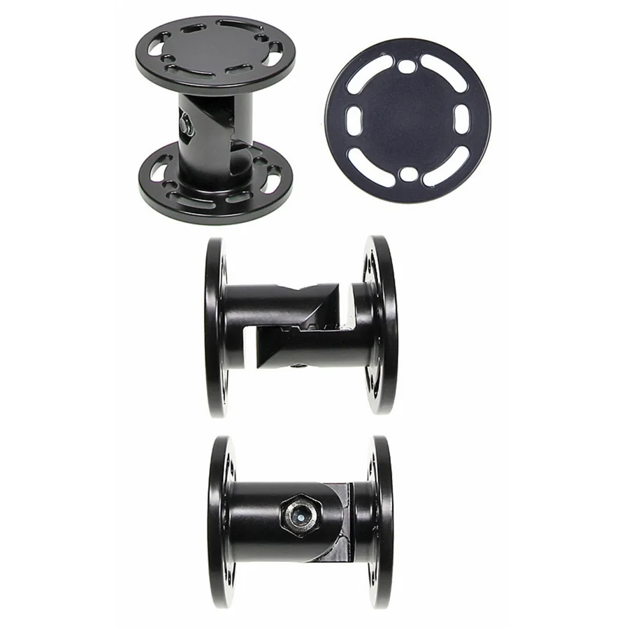 Bild 1 : 215786 : Brodit Komplettset / Sockelhalterung 2 Zoll (Gesamtl�nge: 62mm), 2x Montageplatte rund 62mm, Grobe Zahnung