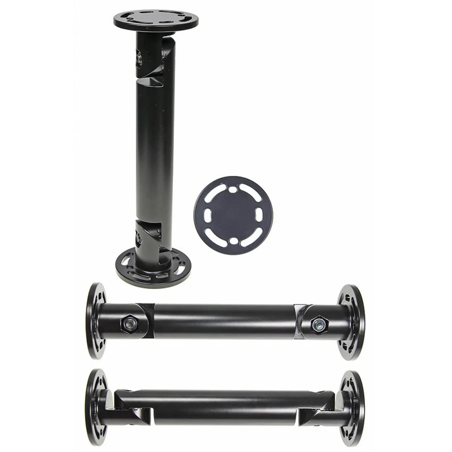 Bild 1 : 215789 : Brodit Komplettset / Sockelhalterung 8 Zoll (Gesamtl�nge: 214mm), 2x Montageplatte rund 62mm, Grobe Zahnung