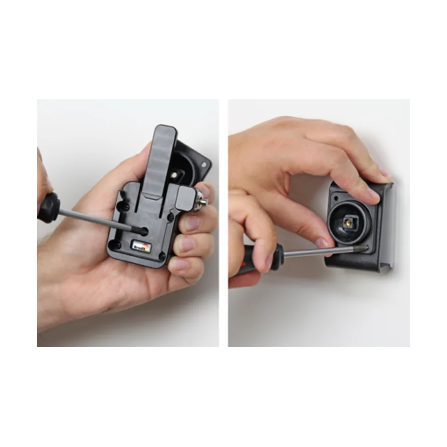 Bild 1 : 215822 : Brodit MultiMoveClip extra Robust, für alle Brodit-Halterungen mit Kugelgelenk, Black, mit langem Auslöser, abschließbar mit 2 Schlüsseln
