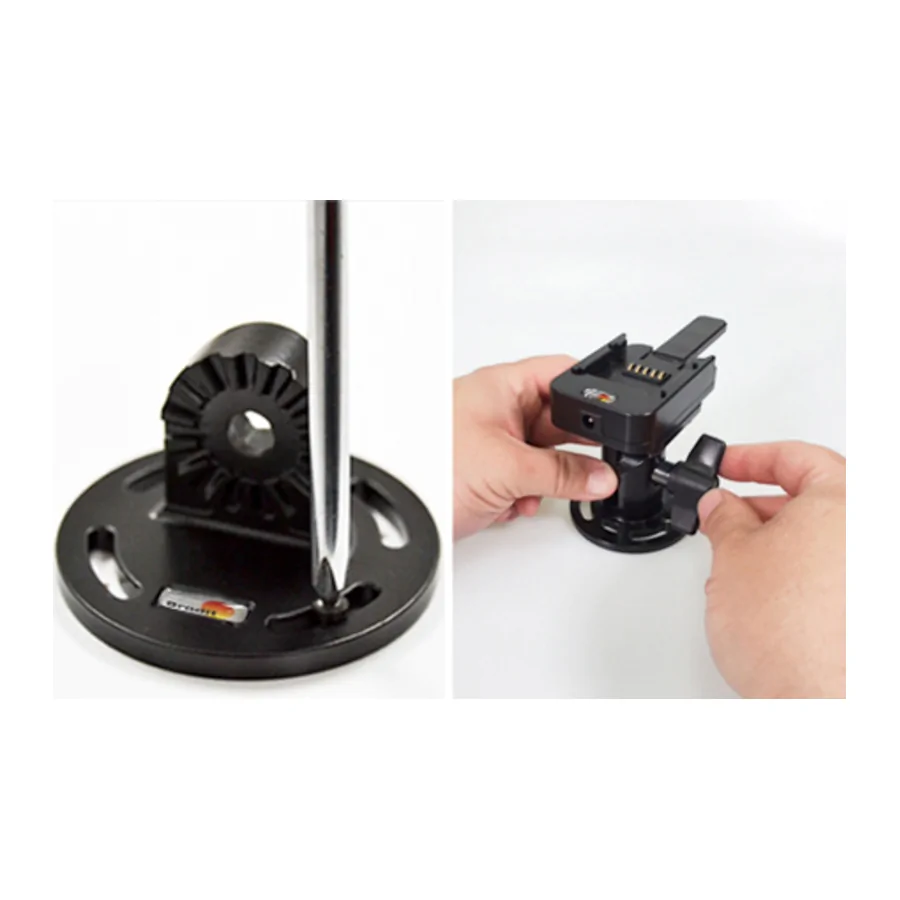 Bild 1 : 215843 : Brodit Drucker Halterung mit MultiMoveClip + Powerblock + 2 Zoll Sockelhalterung f�r ZEBRA QLN 320