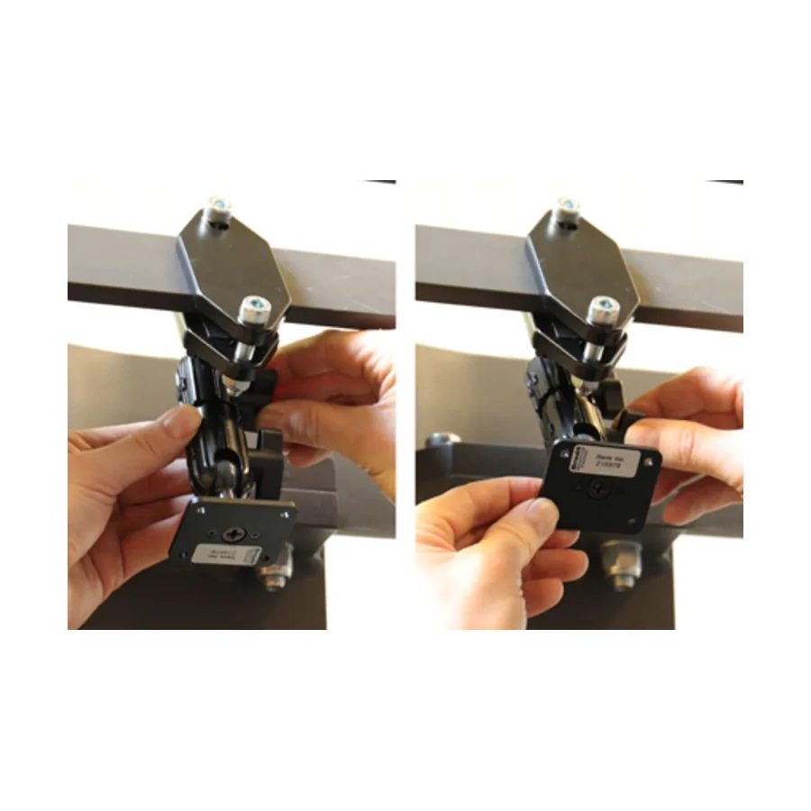 Bild 3 : 215978 : Brodit Grundhalterung / Sockelhalterung für Gabelstapler , Länge: 140mm, max Steg-Breite: 72mm, Kugelkopf: 20mm