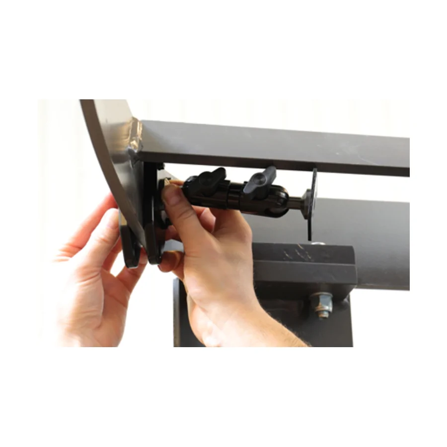 Bild 1 : 215980 : Brodit Grundhalterung / Sockelhalterung für Gabelstapler , Länge: 140mm, max Steg-Breite: 97mm, Kugelkopf: 20mm