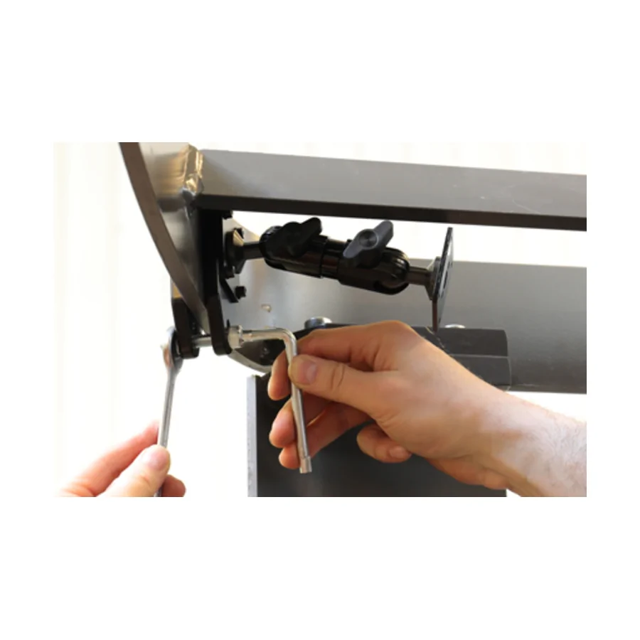 Bild 2 : 215980 : Brodit Grundhalterung / Sockelhalterung für Gabelstapler , Länge: 140mm, max Steg-Breite: 97mm, Kugelkopf: 20mm