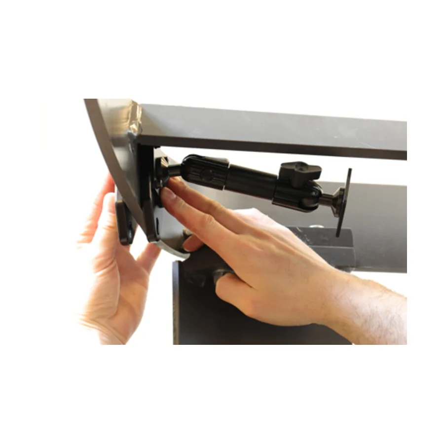 Bild 1 : 215981 : Brodit Grundhalterung / Sockelhalterung für Gabelstapler , Länge: 172mm, max Steg-Breite: 97mm, Kugelkopf: 20mm