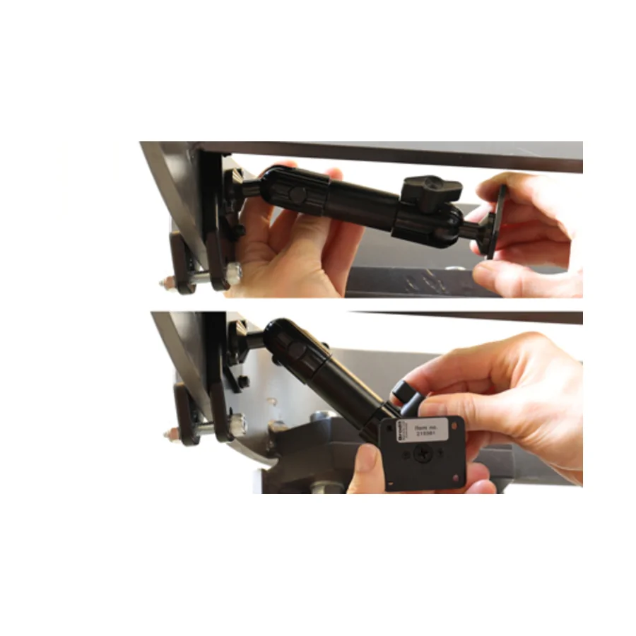 Bild 3 : 215981 : Brodit Grundhalterung / Sockelhalterung für Gabelstapler , Länge: 172mm, max Steg-Breite: 97mm, Kugelkopf: 20mm