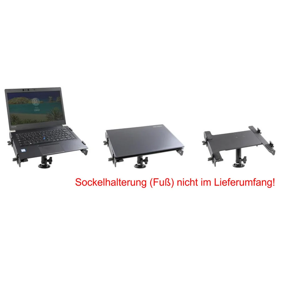 Bild 1 : 216033 : Brodit Laptop / Notebook Halterung - F�r Laptops mit einer Breite von 283 bis 384mm / max. Dicke von 25mm