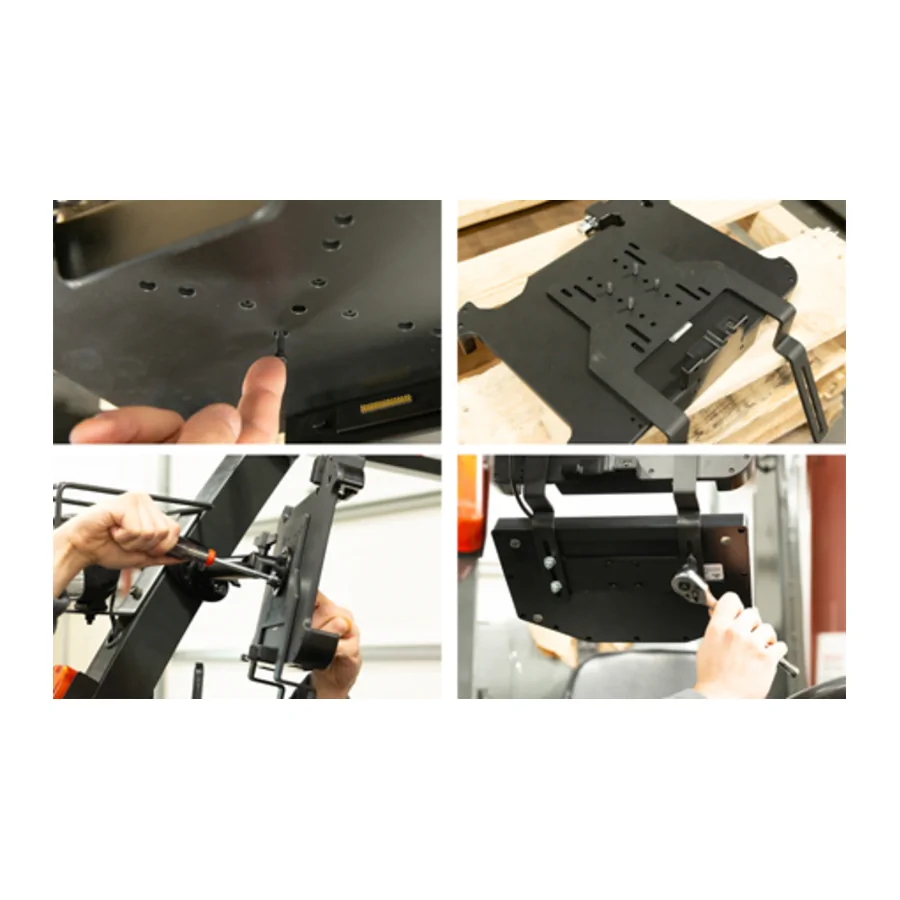 Bild 3 : 216059 : Brodit Tastatur und Monitor Halterung, mit VESA 75 / 100 + mehreren 5mm AMPS-Löchern
