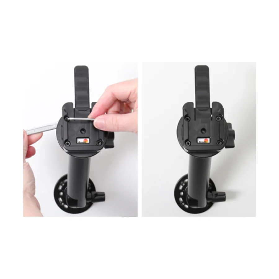 Bild 2 : 216113 : Brodit Drucker Halterung mit Batteriezugang / mit MultiMoveClip für ZEBRA ZQ630