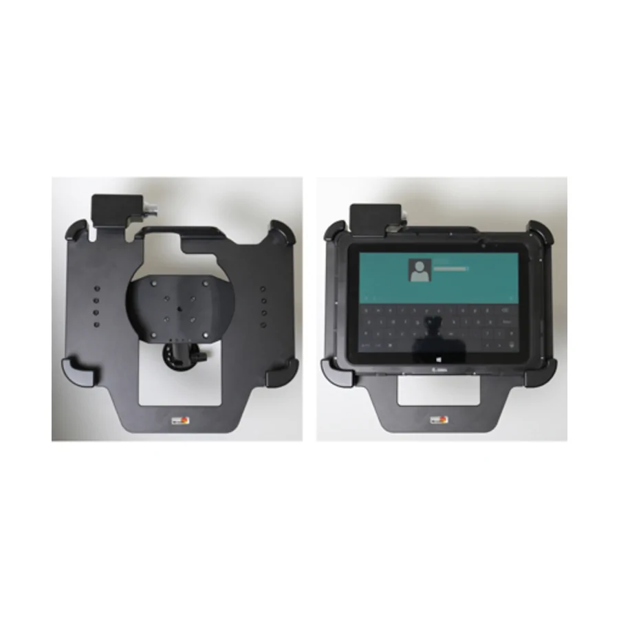 Bild 4 : 216126 : Brodit abschlie�barer Halter f�r ZEBRA ET55 10.1, Extra Stabil, f�r Ger�te mit Gummi-Rahmen, Scan Window und Hot-Swap Battery Slot