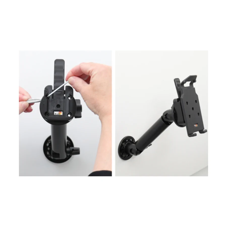 Bild 1 : 216133 : Brodit Drucker Halterung mit MultiMoveClip für ZEBRA ZQ320