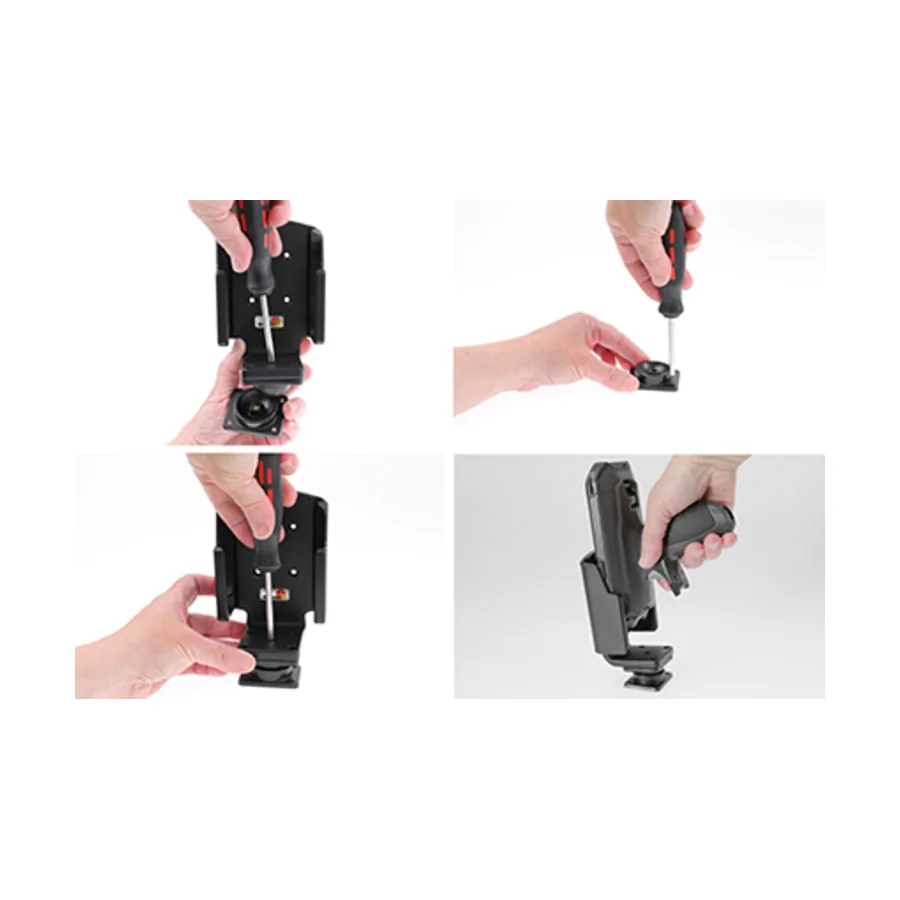 Bild 3 : 216134 : Brodit Halter für ZEBRA TC56, NUR für Geräte mit Pistolengriff, Griff zeigt nach vorne