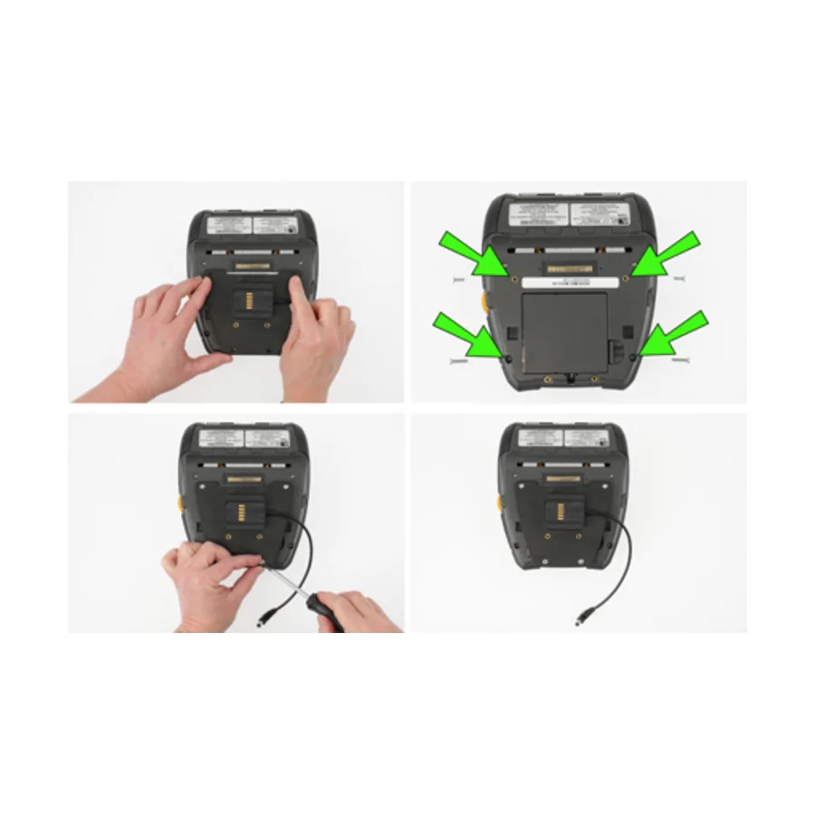 Bild 1 : 216145 : Brodit Drucker Halterung mit MultiMoveClip + Rollenhalter + Ladeadaptierung für ZEBRA ZQ630