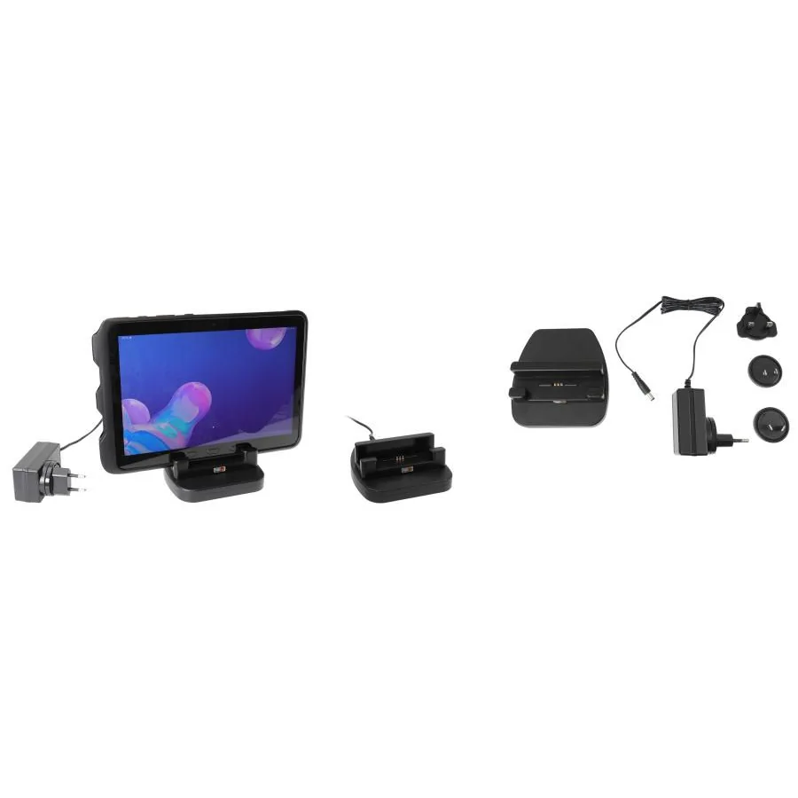 Bild 1 : 216188 : Brodit Tischladeger�t f�r SAMSUNG Galaxy Tab Active 5 Pro, Ladung �ber Pogo-Pins, f�r Ger�te mit original H�lle